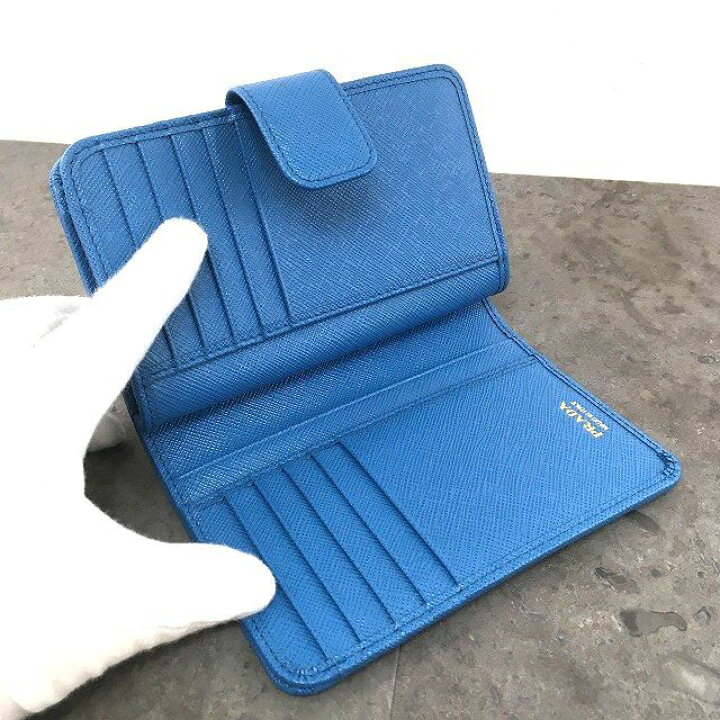 楽天市場】【中古】 送料込み！ 未使用品 PRADA ミディアムウォレット  