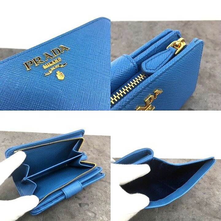 楽天市場】【中古】 送料込み！ 未使用品 PRADA ミディアムウォレット  