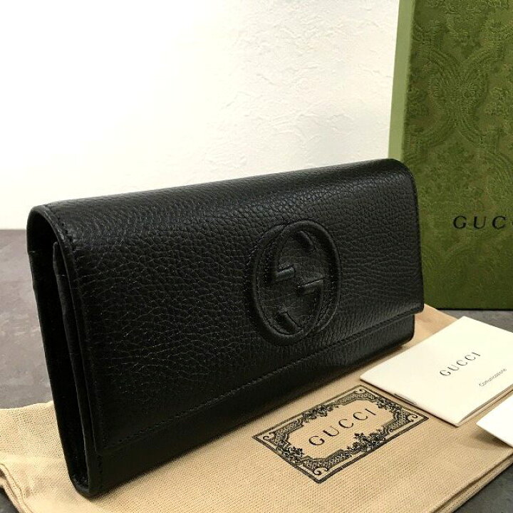 楽天市場】【中古】 送料込み！ 未使用品 GUCCI 長財布 598206  