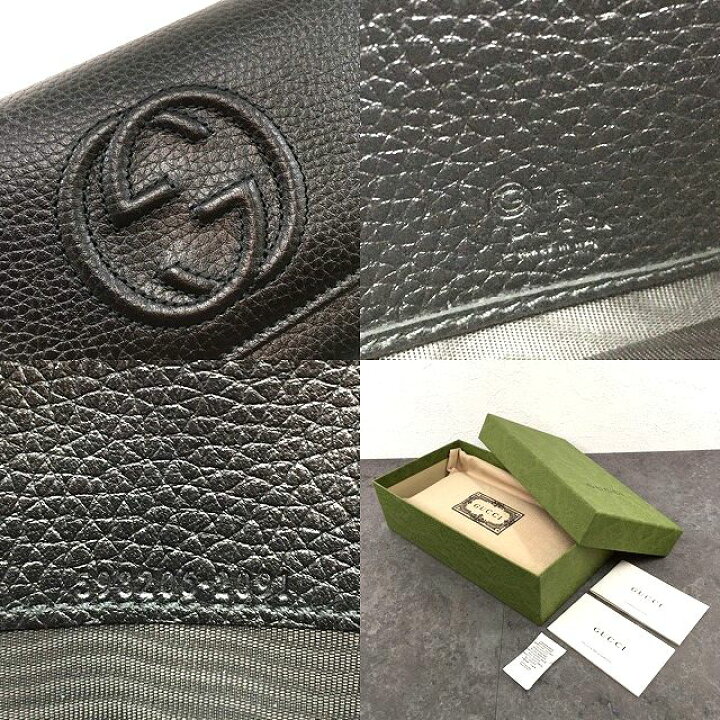 楽天市場】【中古】 送料込み！ 未使用品 GUCCI 長財布 598206  