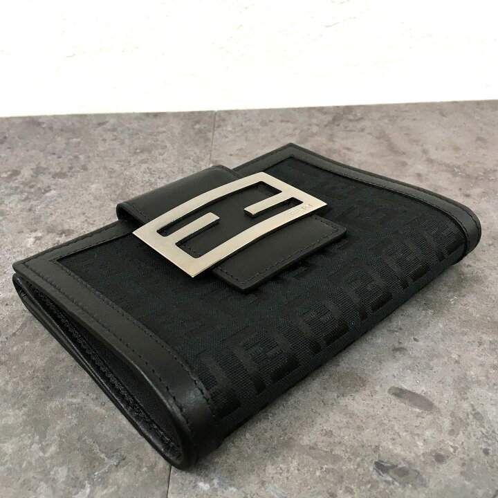 楽天市場】【中古】 送料込み！ 極美品 FENDI Wホック財布 ズッカ柄  