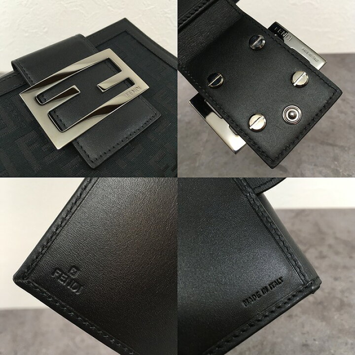 楽天市場】【中古】 送料込み！ 極美品 FENDI Wホック財布 ズッカ柄  