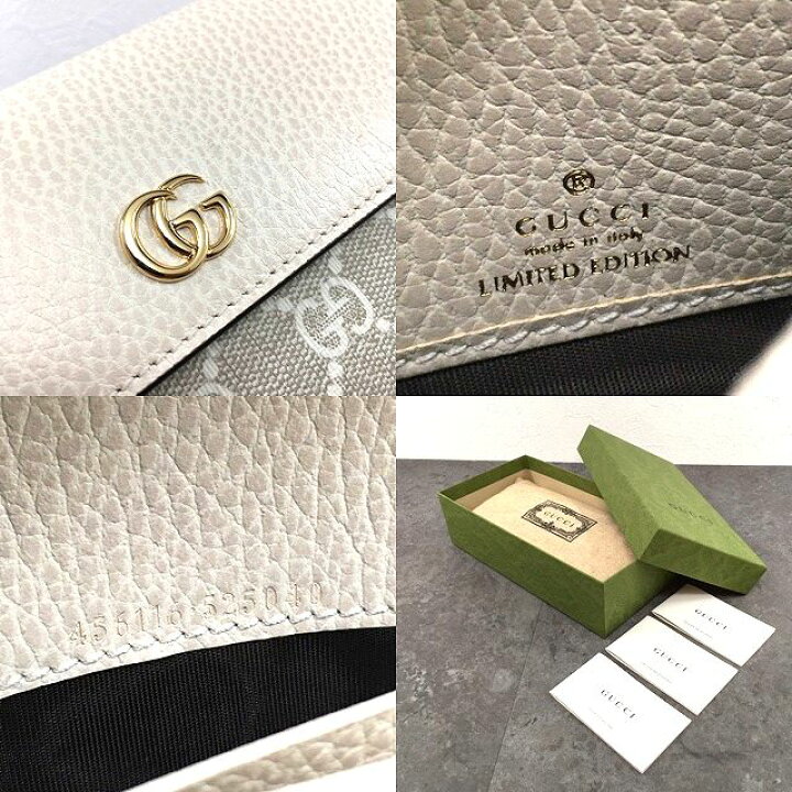 楽天市場】【中古】 送料込み！ 未使用品 GUCCI 長財布 456116  