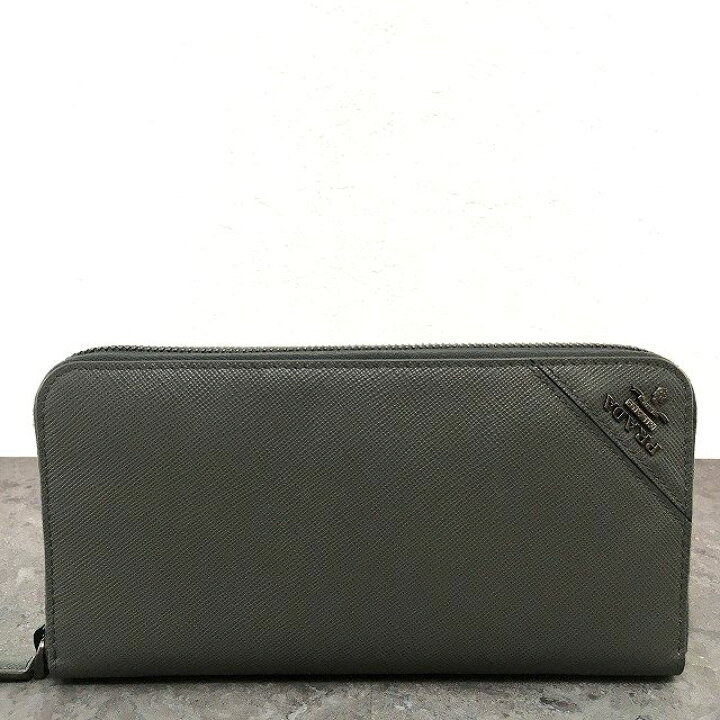 楽天市場】【中古】 送料込み！ 未使用品 PRADA ジップウォレット