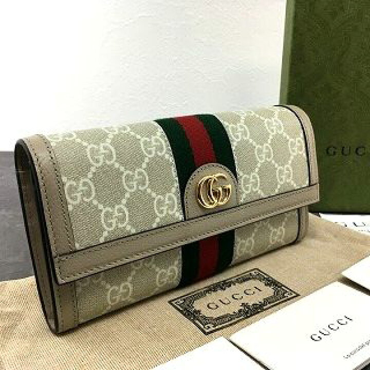 楽天市場】【中古】 送料込み！ 未使用品 GUCCI 長財布 523153 オフィ  
