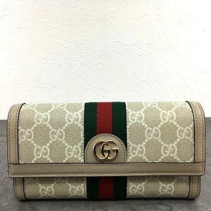 楽天市場】【中古】 送料込み！ 未使用品 GUCCI 長財布 523153 オフィ  