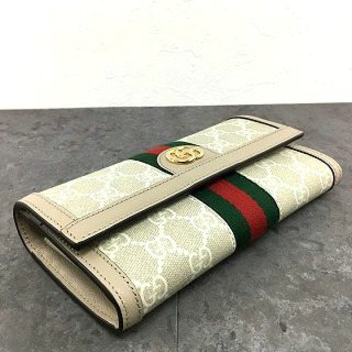 楽天市場】【中古】 送料込み！ 未使用品 GUCCI 長財布 523153 オフィ  