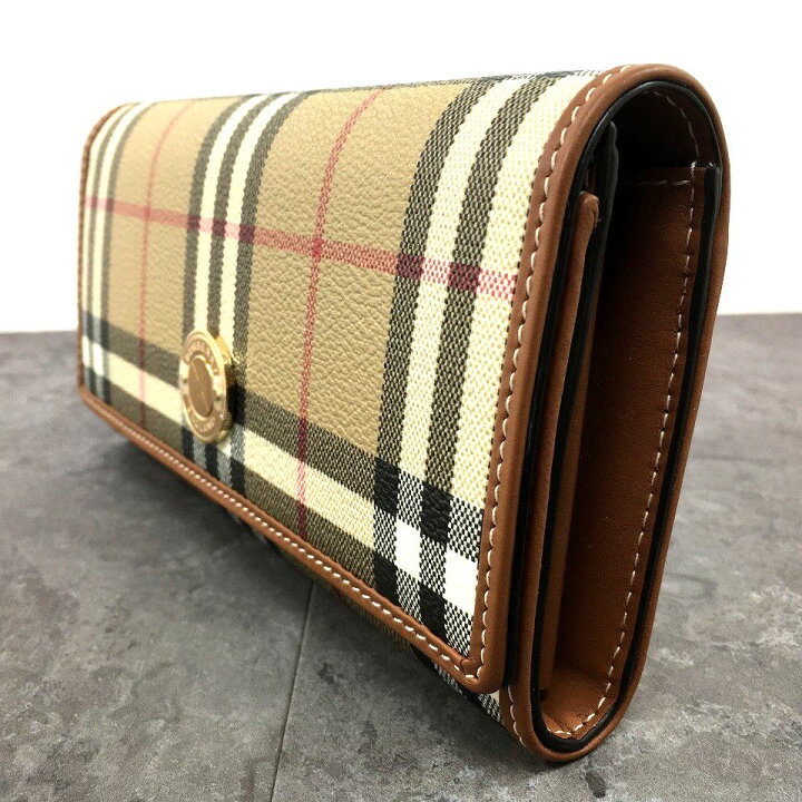 楽天市場】【中古】 送料込み！ 未使用品 BURBERRY 長財布 ベージュ  