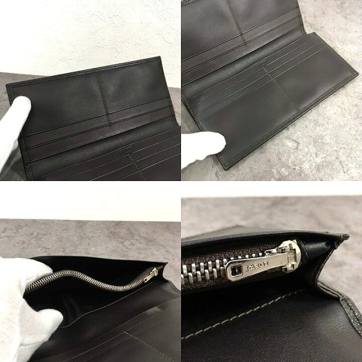楽天市場】【中古】 送料込み！ 未使用品 LOEWE 長財布 ダークブラウン  