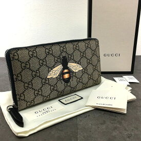 【中古】 送料込み！ 未使用品 GUCCI ジップウォレット 451273 アニマリエ 蜂 箱付き 159