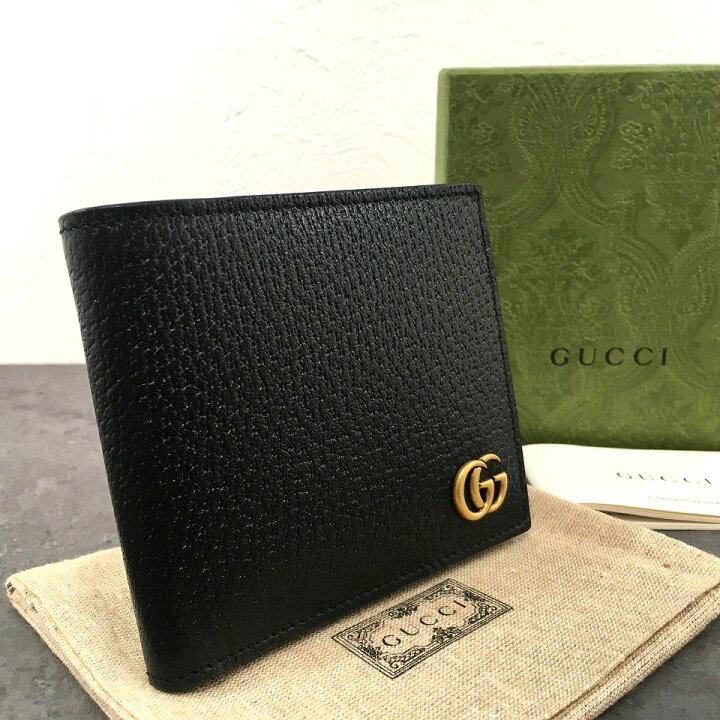 楽天市場】【中古】 送料込み！ 未使用品 GUCCI 二つ折り財布 428725 