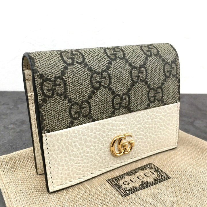 楽天市場】【中古】 送料込み！ 未使用品 GUCCI コンパクトウォレット 