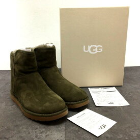 送料込み！ 未使用品 UGG ムートンブーツ モスグリーン 24cm 箱付き 110