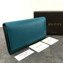楽天市場】グッチ 長財布（カラーブルー）（財布・ケース｜バッグ 
