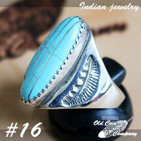 インディアンジュエリー リング #16 シルバー ターコイズ Indian jewelry - Ring - Sleeping Beauty スリーピングビューティー 鉱山 メンズ レディース ギフト プレゼント おすすめ