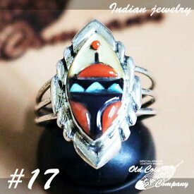 インディアンジュエリー リング #17 シルバー ターコイズ コーラル ジェット Indian jewelry - Ring メンズ レディース ギフト プレゼント おすすめ