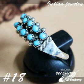 インディアンジュエリー リング #18 シルバー ターコイズ Indian jewelry - Ring - Sleeping Beauty スリーピングビューティー 鉱山 メンズ レディース ギフト プレゼント おすすめ