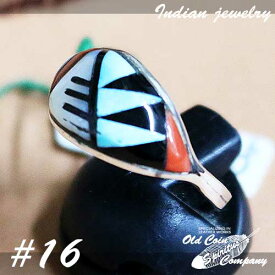 インディアンジュエリー リング #16 シルバー ターコイズ Indian jewelry - Ring メンズ レディース ギフト プレゼント おすすめ