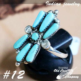 インディアンジュエリー リング #12 シルバー ターコイズ Indian jewelry - Ring - Fox メンズ レディース ギフト プレゼント おすすめ