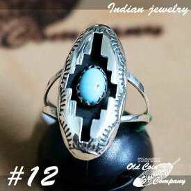 インディアンジュエリー リング #12 シルバー ターコイズ Indian jewelry - Ring - Sleeping Beauty スリーピングビューティー 鉱山 メンズ レディース ギフト プレゼント おすすめ