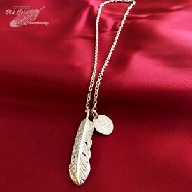 ネックレス ペンダント 60mmフェザー＆チャームネックレス feather & charm necklace - 当店オリジナル シルバー silver925 ハンドメイド ギフト プレゼント