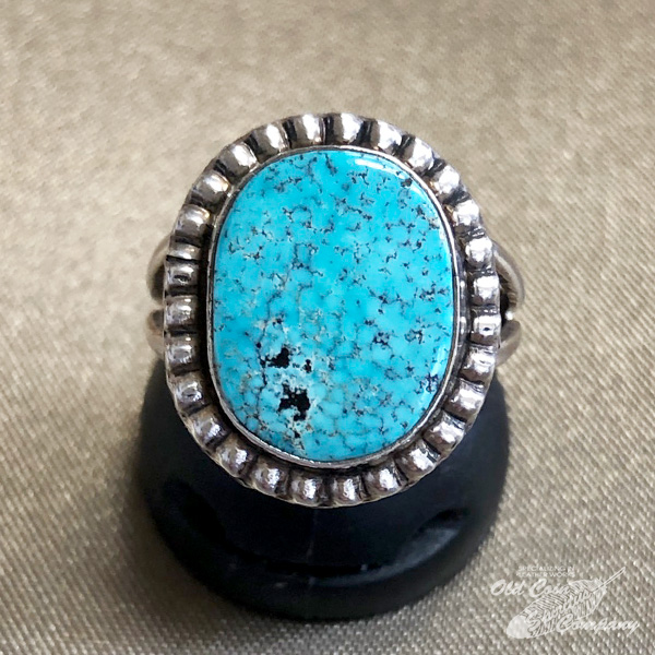 インディアンジュエリー ナバホ族 リング #13 シルバー ターコイズ Indian jewelry - Ring - キングマン 鉱山 メンズ  レディース ギフト プレゼント おすすめ | オールドコインカンパニー