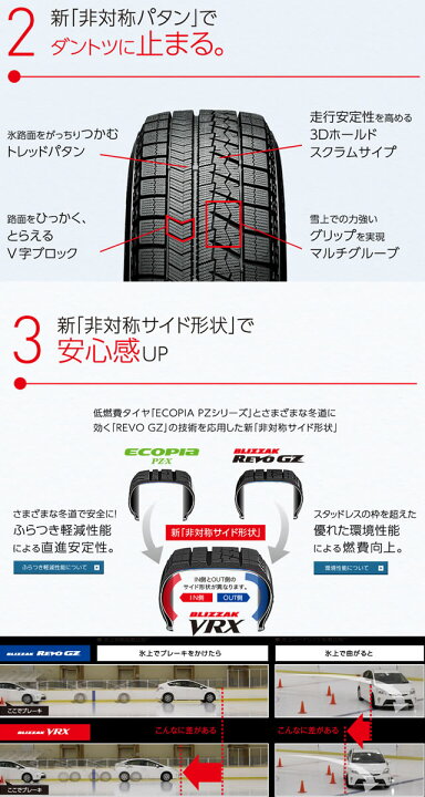 楽天市場】2022年製 195/60R15 88S ブリヂストン ブリザック VRX 