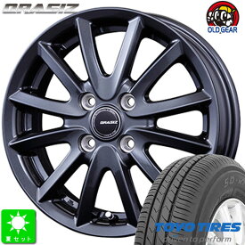 限定特価 155/55R14トーヨー TOYO SD-k7新品 サマータイヤ ホイール4本セットKITジャパン クレイシズ VS614インチ 4.5J 4H100ガンメタリック組込み済 バランス調整済 taiya