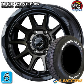 【2023年製】195/80R15 107/105ルッチーニ トルメンタ プロ LUCCINI TORMENTA-Xホワイトレター新品 スタッドレスタイヤ ホイール4本セットWeds マッドヴァンス MUD VANCE0615インチ 6.0J 6H139.7ブラックポリッシュブロンズクリアバランス調整済