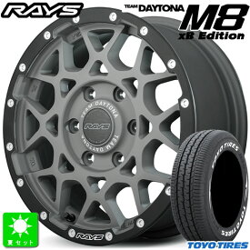 215/65R16C 109/107トーヨー TOYO H30 ホワイトレター新品 サマータイヤ ホイール4本セットレイズ チームデイトナ M8 xB エディションRAYS DAYTONA M8 xB Edition16インチ 6.5J 6H139.7G4L組込み済 バランス調整済