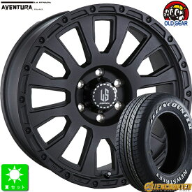 225/50R18C 107/105オーレンカウンター Newストリート OG-20ホワイトレター新品 サマータイヤ ホイール4本セットラ・ストラーダ アヴェンチュラLA-STRADA AVENTURA18インチ 7.5J 6H139.7リンクルブラック taiya