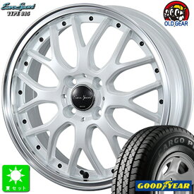 145/80R12 80/78(145R12 6PR)グッドイヤー カーゴプロ GOODYEAR CARGO PRO新品 サマータイヤ ホイール4本セットBLEST ユーロスポーツ タイプ81512インチ 4.0J 4H100パールホワイト組込み済 バランス調整済 taiya