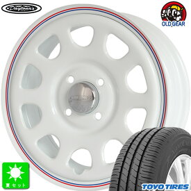 155/65R14トーヨー TOYO ナノエナジー3新品 サマータイヤ ホイール4本セットデイトナ’S Daytona'S 14インチ 5.0J 4H100ホワイト組込み済 バランス調整済 taiya