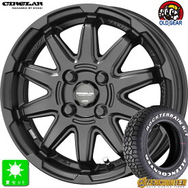 215/65R16オーレンカウンター ロックテレーン R/Tホワイトレター新品 サマータイヤ ホイール4本セットサーキュラー C10S16インチ 6.0J 4H100マットブラック taiya