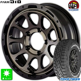 LT225/70R16 102/99Qトーヨー オープンカントリー R/T ホワイトレター新品 サマータイヤ ホイール4本セットモーターファーム FARM D1016インチ 6.0J 5H139.7マットブラック/DCティントディスク組込み済 バランス調整済 taiya