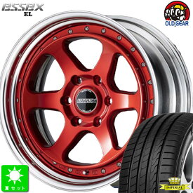 225/50R18インペリアル エコスポーツ2新品 サマータイヤ ホイール4本セットエセックス ESSEX EL-1818インチ 8.5J 6H139.7キャンディレッド2Pホイール taiya