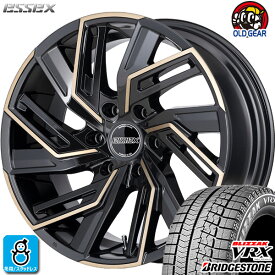 【2022年製】215/60R17 96Sブリヂストン ブリザック VRX新品 スタッドレスタイヤ ホイール4本セットESSEX EW17インチ 6.5J 6H139.7ブロンズクリア（BZC）組込み済 バランス調整済 taiya