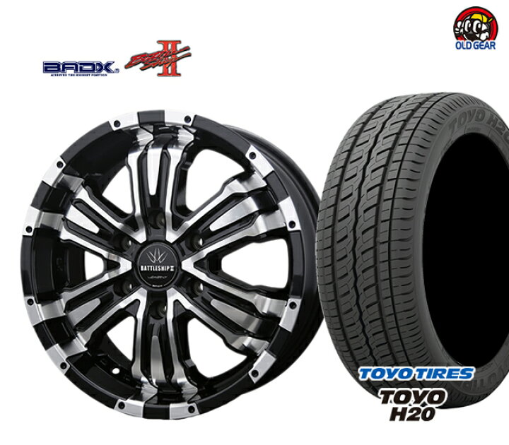 楽天市場 ハイエース0系 キャラバン タイヤ ホイール 新品 4本セット バドックス Loxarny Battleship ロクサーニ バトルシップ 2 225 50r18 18インチ新品toyo トーヨー H バランス調整済み パーツ H 安い 価格 オールドギア楽天市場店