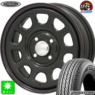 145/80R12 80/78(145R12 6PR)ブリヂストン BRIDGESTONE K370新品 サマータイヤ ホイール4本セットデイト…