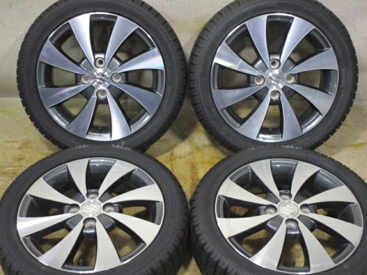 楽天市場】中古ホイールタイヤ 4本セット 165/55R15純正 スズキ ワゴン  