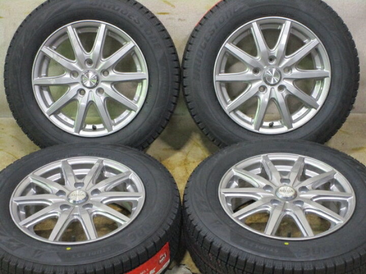 楽天市場】中古ホイールタイヤ 4本セット 195/65R15社外 AQUA 15x6J+52 
