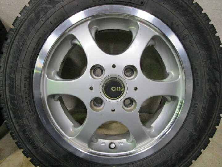 楽天市場】中古ホイールタイヤ 4本セット 145/80R13社外 Citta 