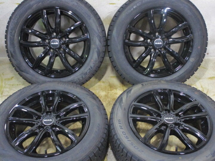 楽天市場】未使用ホイールタイヤ 4本セット 205/60R16社外 MAK ファー  
