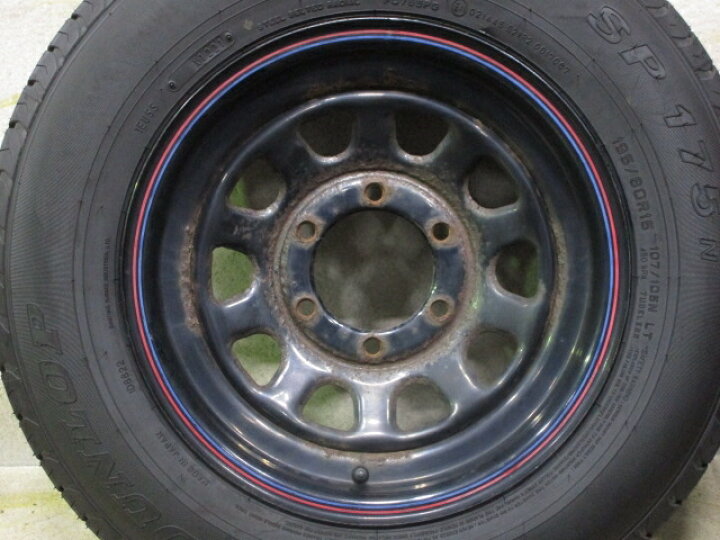 195/80R15 107 中古タイヤ4本 2021年製約9分山