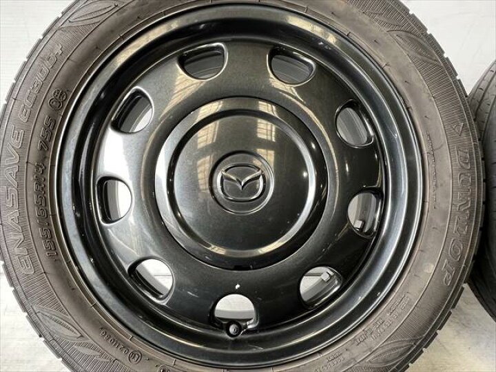 楽天市場】中古 ホイールタイヤ 4本セット 155/65R14 2018年製 2分山  