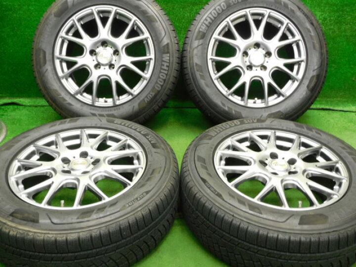 楽天市場】中古 ホイールタイヤ 4本セット 225/65R17 2019年製 8分山 