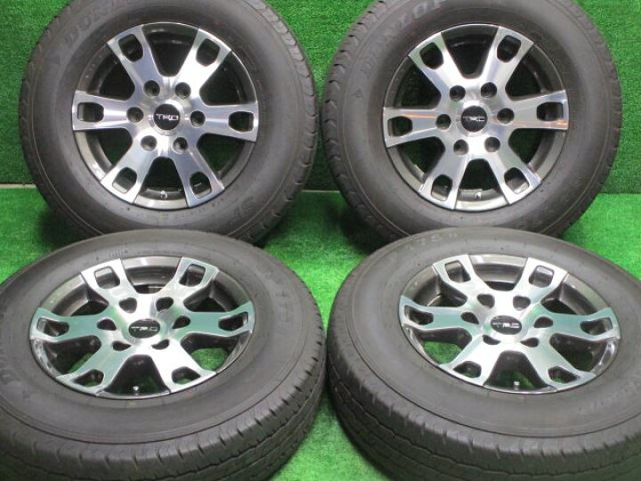楽天市場】中古 ホイールタイヤ 4本セット 195/80R15 2019年製 8分山 