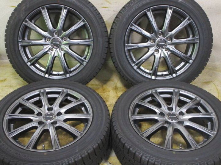 楽天市場】中古 ホイールタイヤ 4本セット 215/55R17社外 トピー 