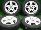 中古 ホイールタイヤ 4本セット 175/65R14 2017年製 4分山程度 中古社外 TRG 14x5.5J+45 4H100 中古 スタッドレス タイヤ ブリヂストン VRX2