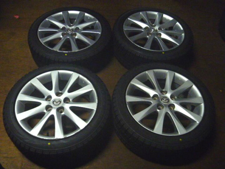 楽天市場】中古 ホイールタイヤ 4本セット 215/45R17純正 マツダ 